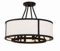 Bryant 18'' Black Forged Semi Flush Mount