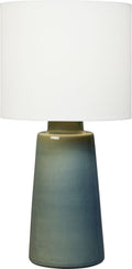Vessel Large Table Lamp Blue Anglia Crackle Bulbs Inc