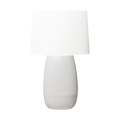 Roma Table Lamp White Crackle Bulbs Inc