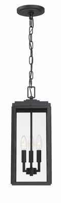 Byron 7.5'' Matte Black Outdoor Pendant