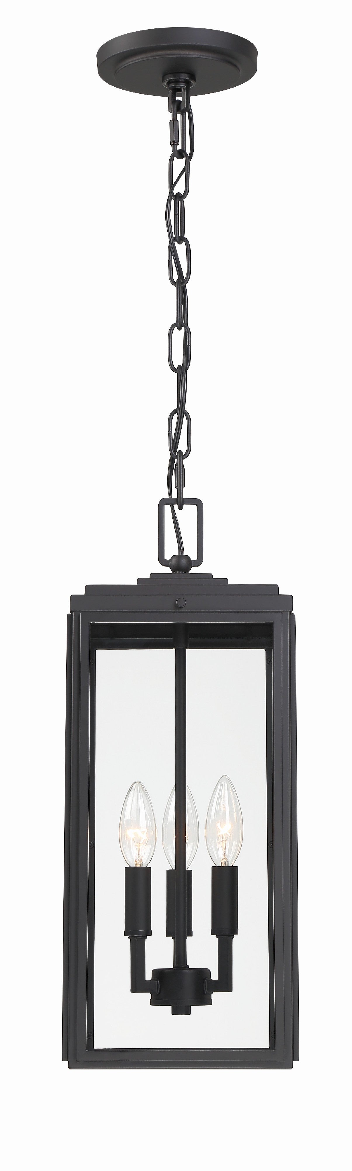 Byron 7.5'' Matte Black Outdoor Pendant