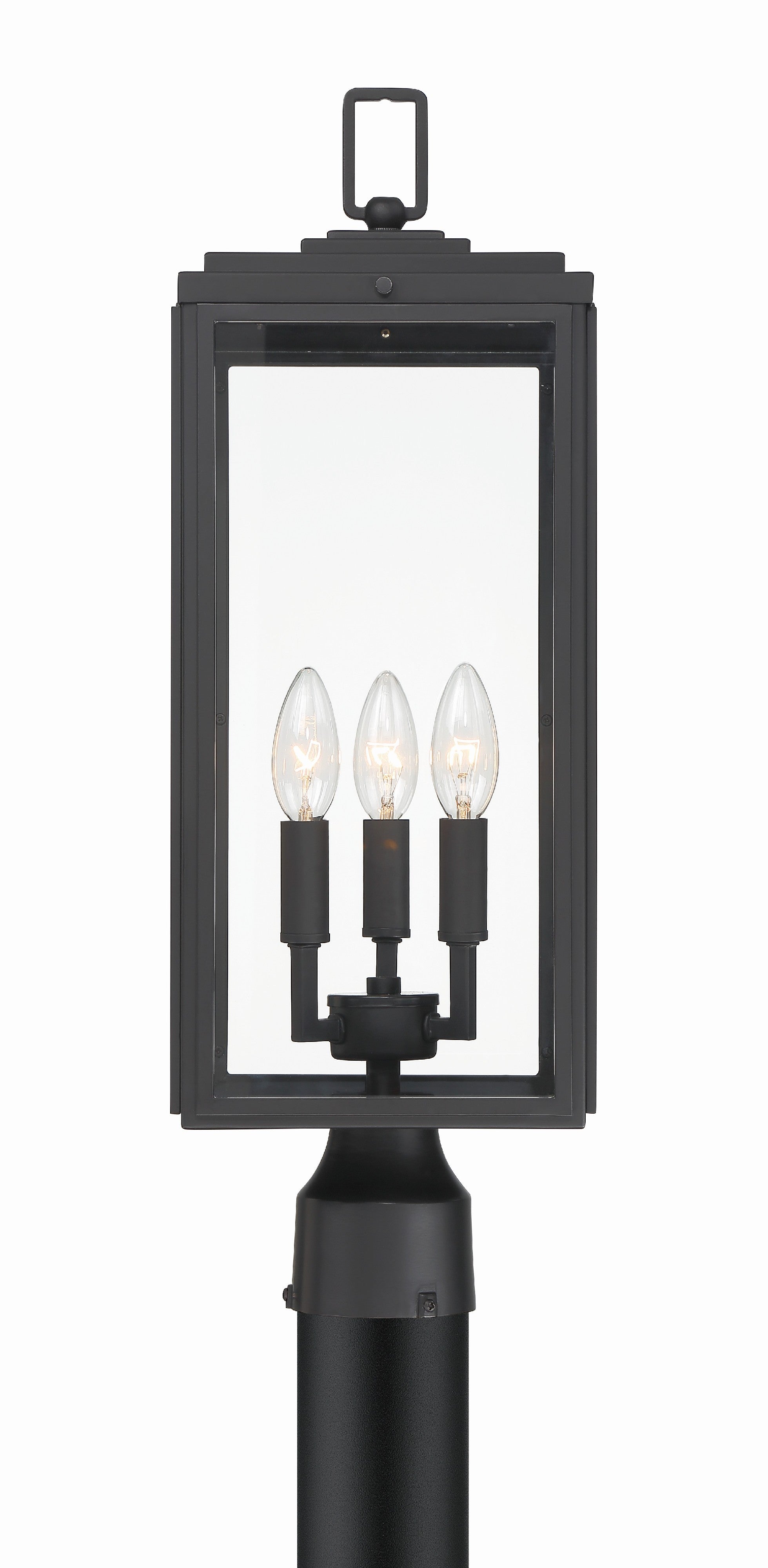 Byron 7.5'' Matte Black Outdoor Post