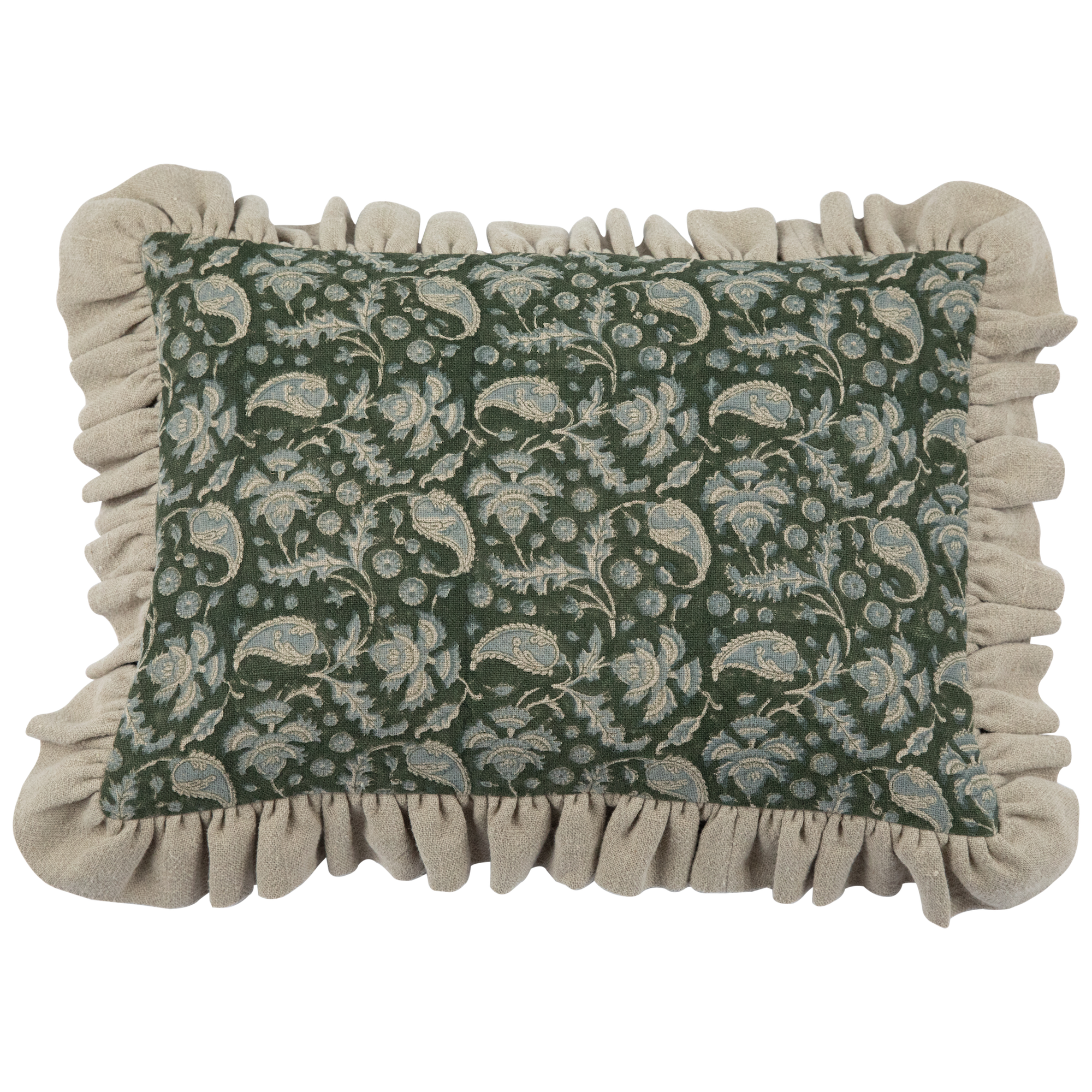Bari Seaweed with Ruffle Pillow