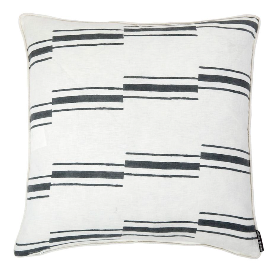 Beni Gray on White Pillow
