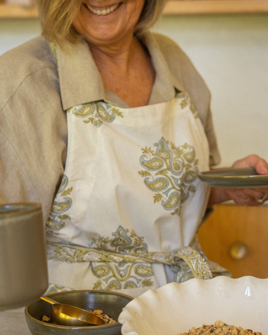 Emmy Block Print Apron