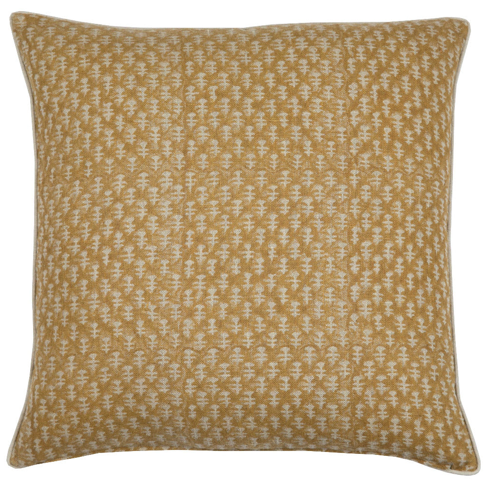 Boti Mustard on Natural Pillow