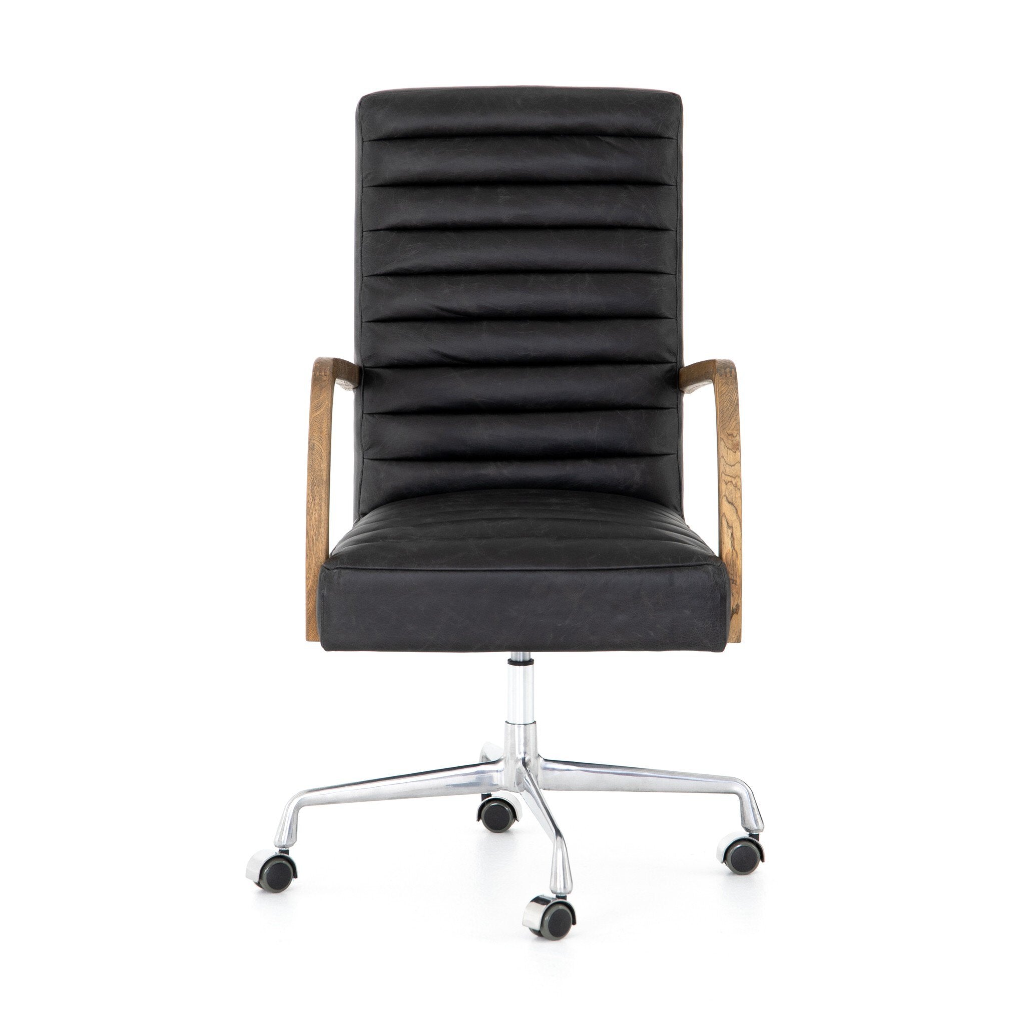 Bryson Channeled Desk Chair - Durango Smoke
