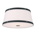 Libby Langdon Callahan 17'' Polished Nickel Flush Mount