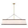 Libby Langdon Callahan 47.5'' Luxe Gold Linear Oval Chandelier