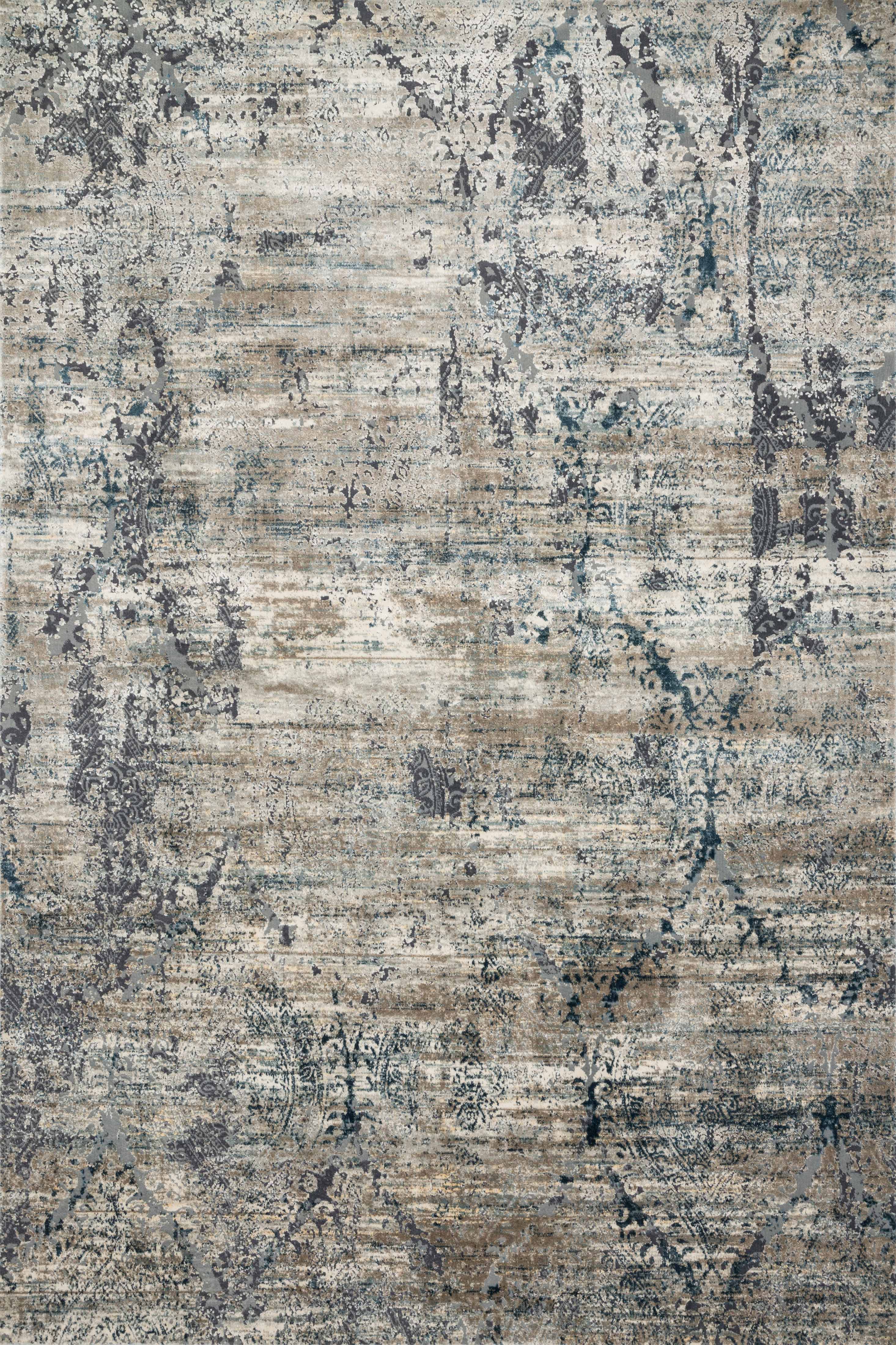 Loloi | Cascade Collection | Taupe / Blue | CAS-01