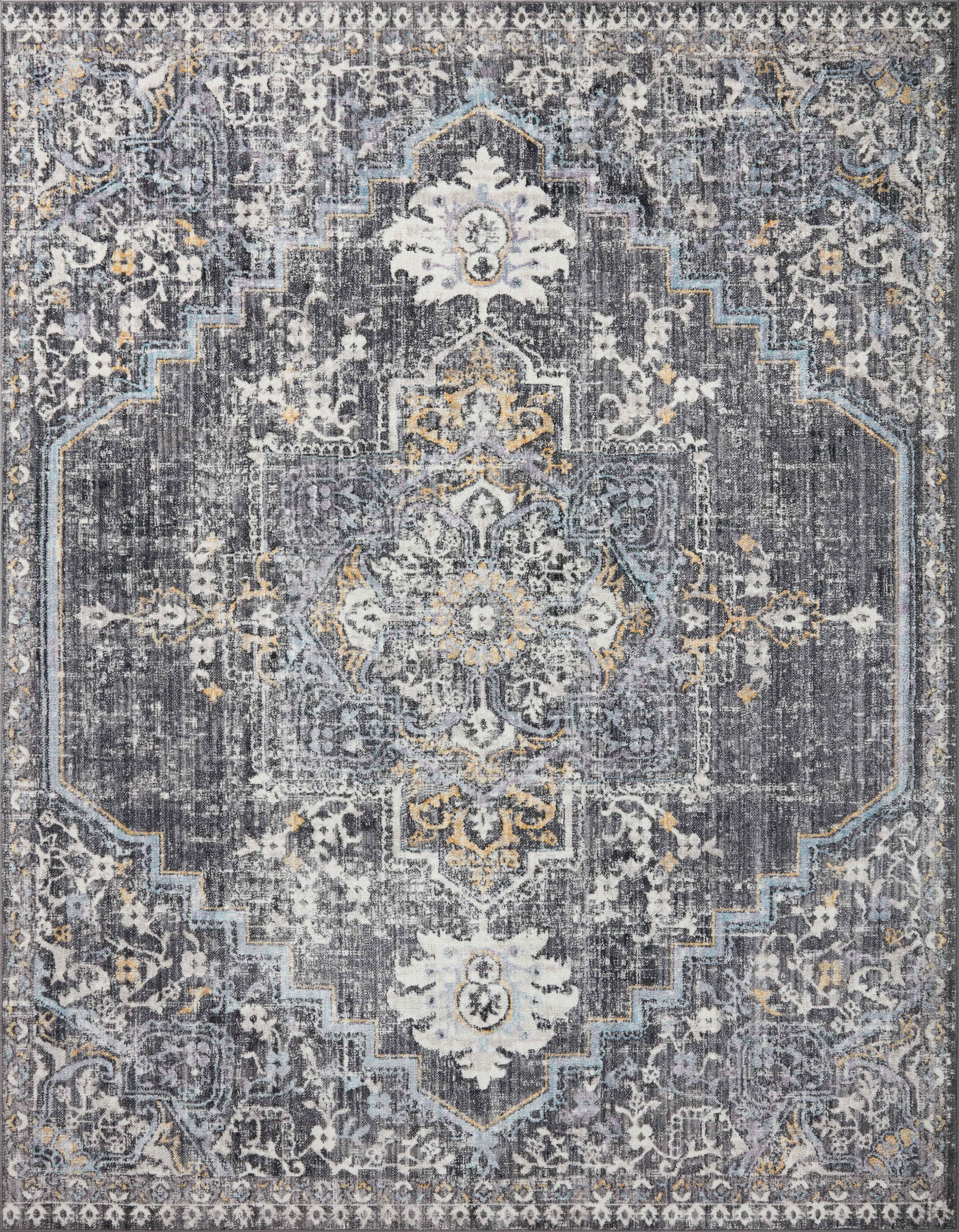 Loloi II | Cassandra Collection | Charcoal / Gold | CSN-02
