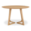 Godenza Round Dining Table Natural Oak
