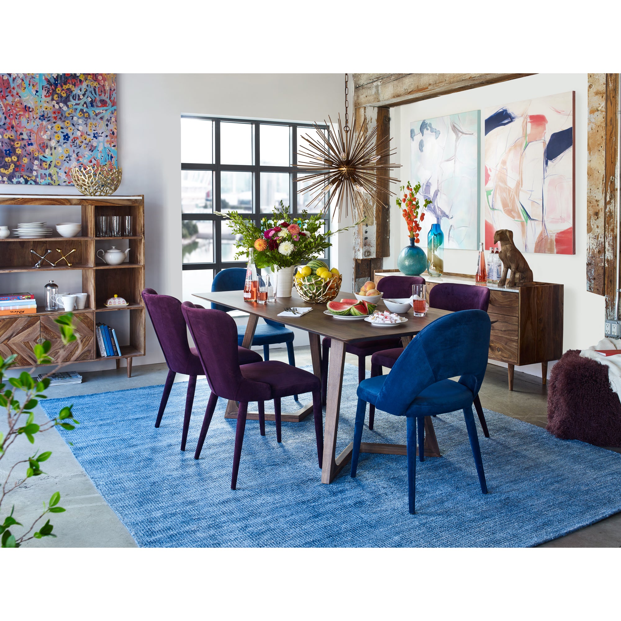 Godenza Rectangular Dining Table Walnut