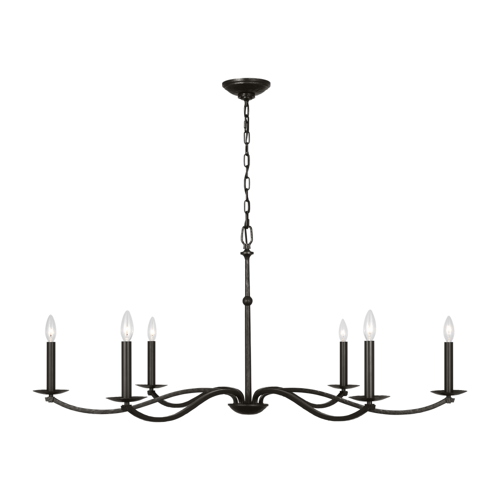 Wellen Extra Large Chandelier Aged Iron