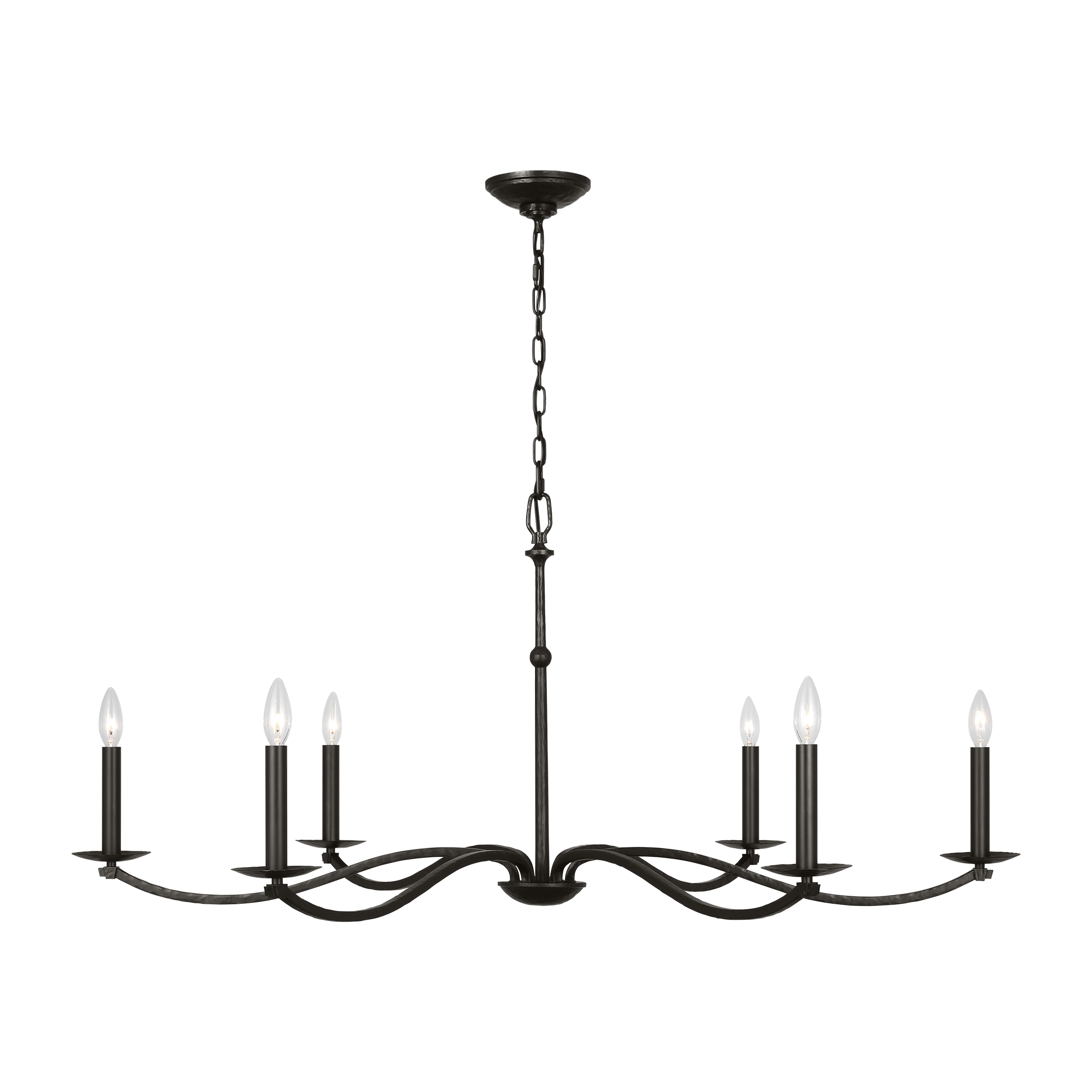 Wellen Extra Large Chandelier Aged Iron
