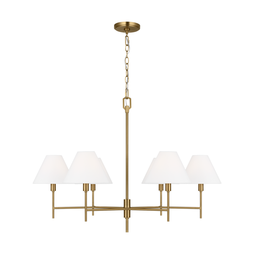 Ridgewood Large Chandelier Burnished Brass