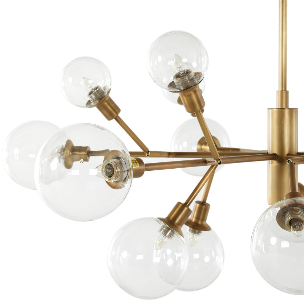 Pellman Chandelier - Matte Brass