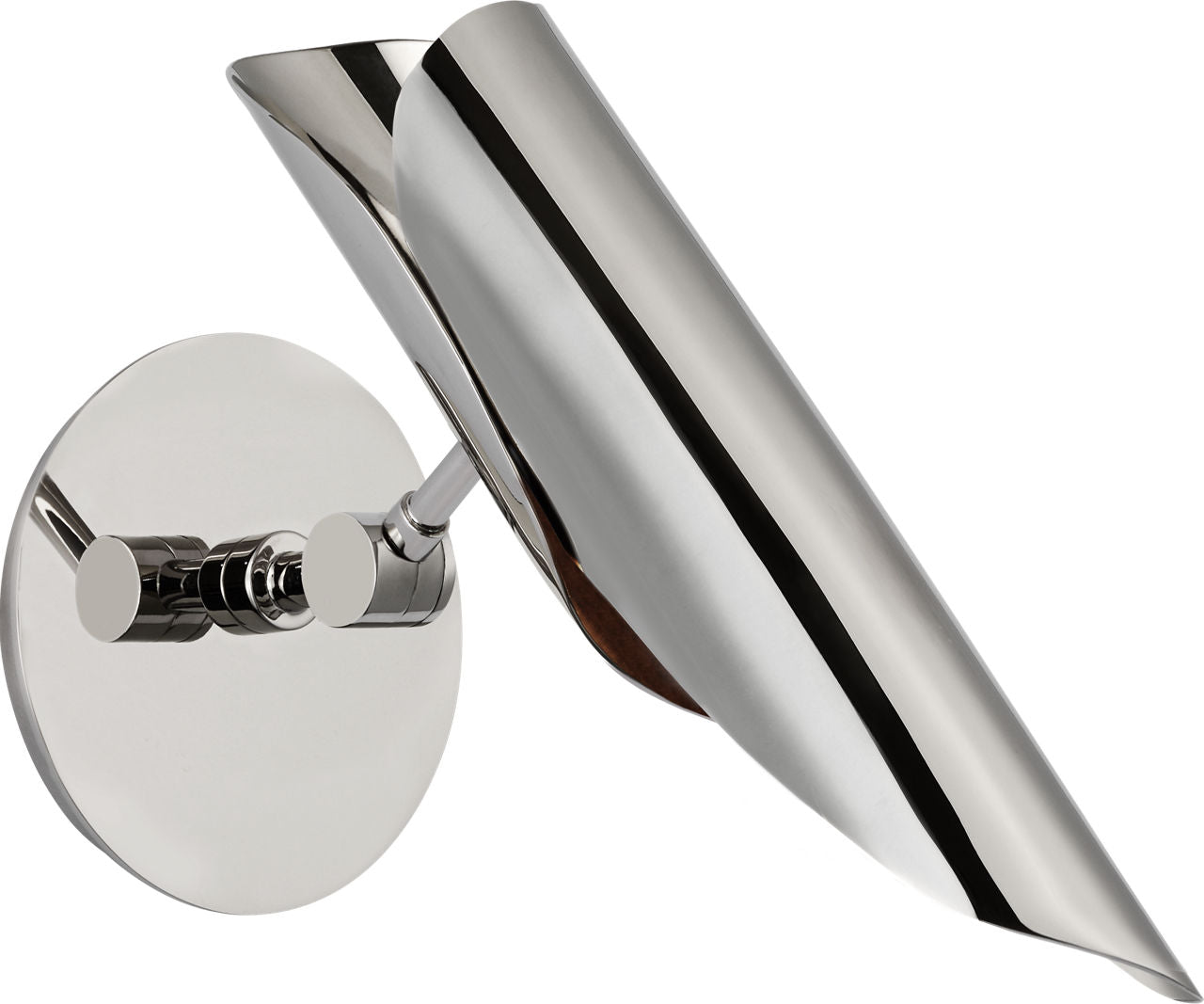 Flore Single Wall Light | Polished Nickel