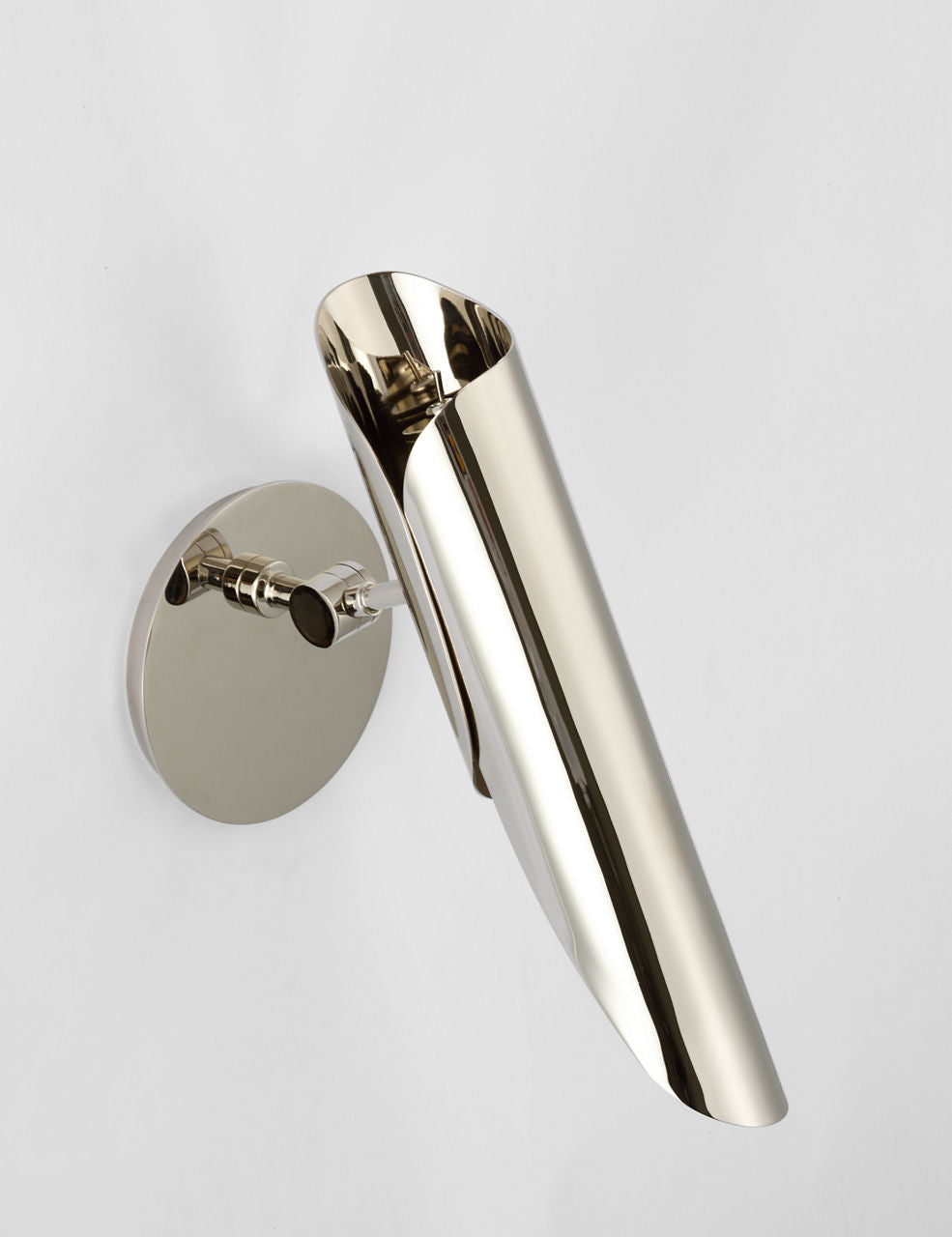 Flore Single Wall Light | Polished Nickel