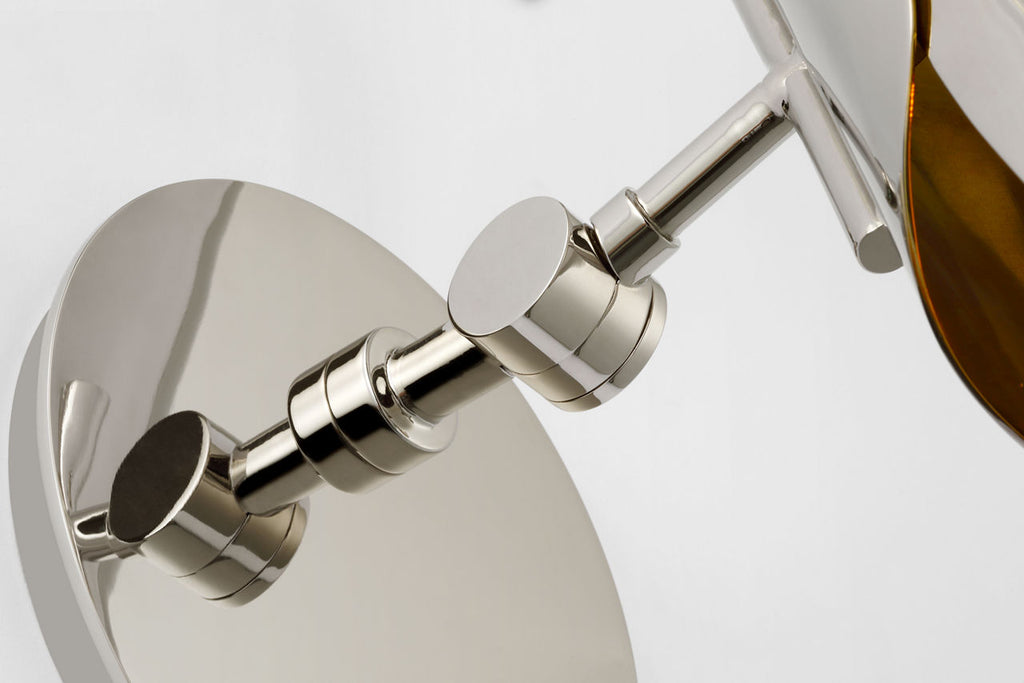 Flore Single Wall Light | Polished Nickel