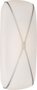 Fondant 24" Linear Bath Sconce | Polished Nickel | White Glass