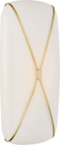 Fondant 24" Linear Bath Sconce | Soft Brass | White Glass