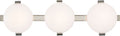 Marisol 28" Bath Bar | Polished Nickel | White Glass