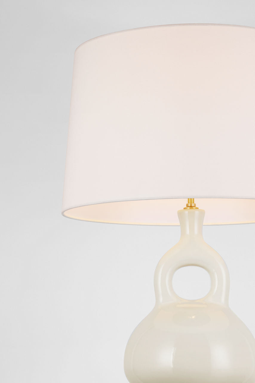 Lamu Large Table Lamp | Ivory | Linen Shade