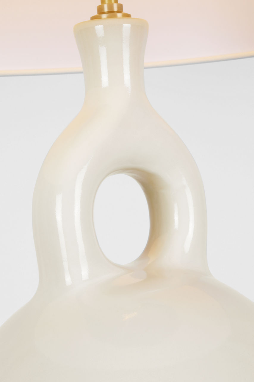 Lamu Large Table Lamp | Ivory | Linen Shade