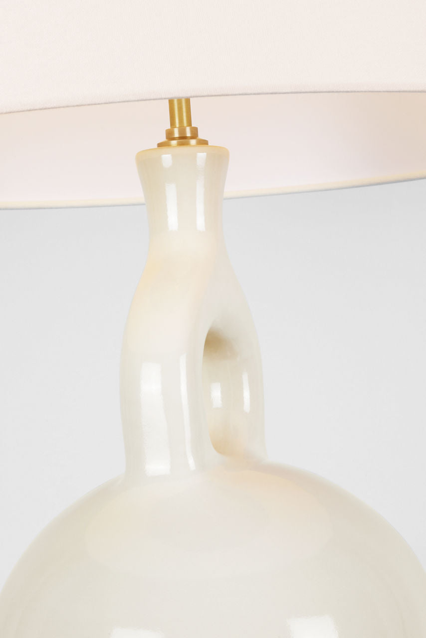 Lamu Large Table Lamp | Ivory | Linen Shade
