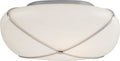 Fondant 14" Flush Mount | Polished Nickel | White Glass