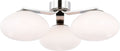 Marisol XL Triple Flush Mount | Polished Nickel | White Glass