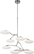 Brindille XL Entry Chandelier | Polished Nickel | White Glass