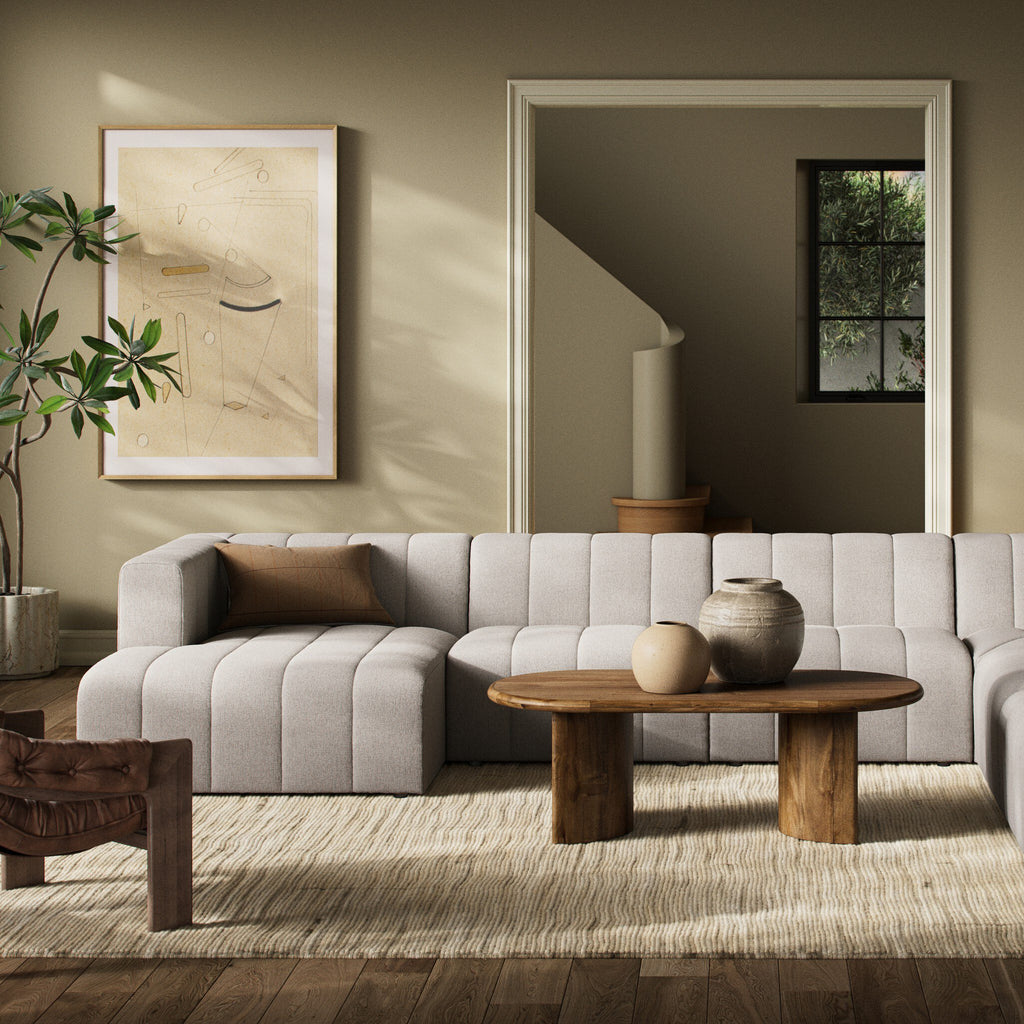 Langham Channeled 6-Piece Sectional - Napa Sandstone