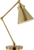 Parkington Medium Articulating Desk Lamp | Antique-Burnished Brass