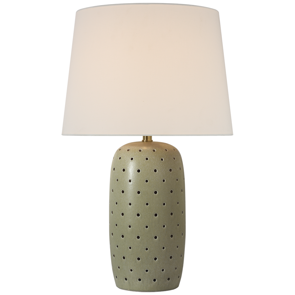Samara 30" Table Lamp | Dusted Mint | Linen Shade