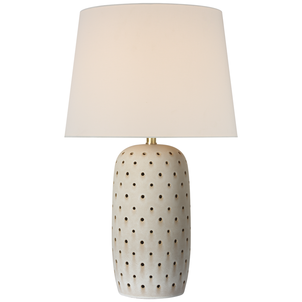 Samara 30" Table Lamp | Dusted Stone | Linen Shade