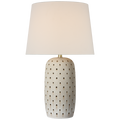 Samara 30" Table Lamp | Dusted Stone | Linen Shade