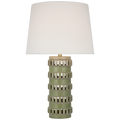 Mullin 31" Table Lamp | Dusted Mint | Linen Shade