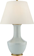 Lambay Table Lamp | Ice Blue | Linen Shade
