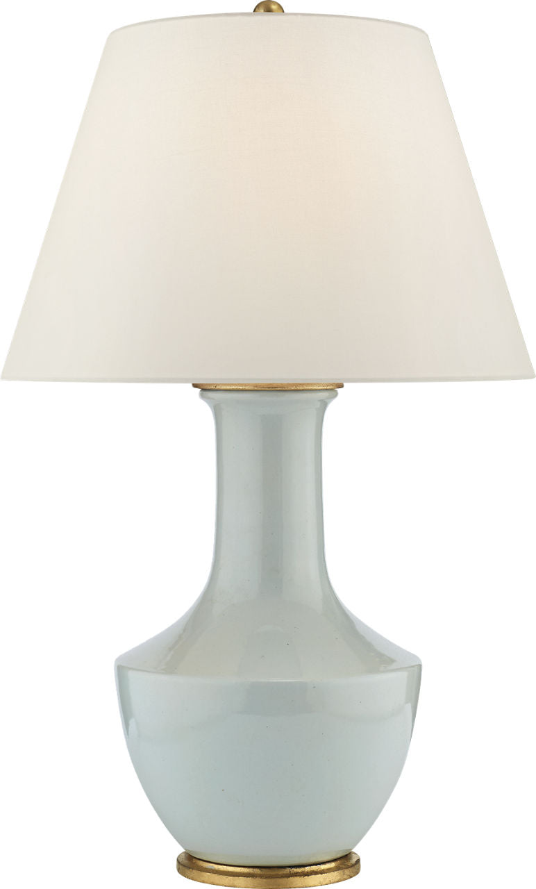 Lambay Table Lamp | Ice Blue | Linen Shade