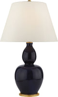 Yue Double Gourd Table Lamp | Denim | Linen Shade