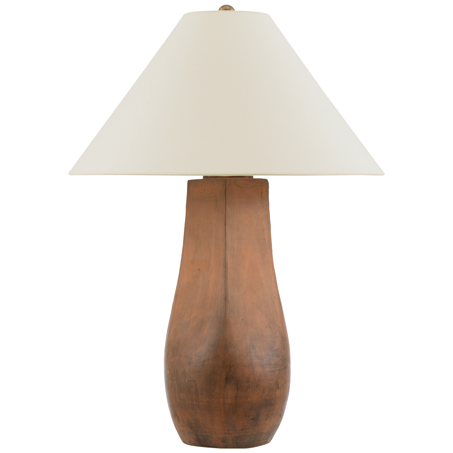 Cabazon 30" Table Lamp | Natural Terracotta | Linen Shade