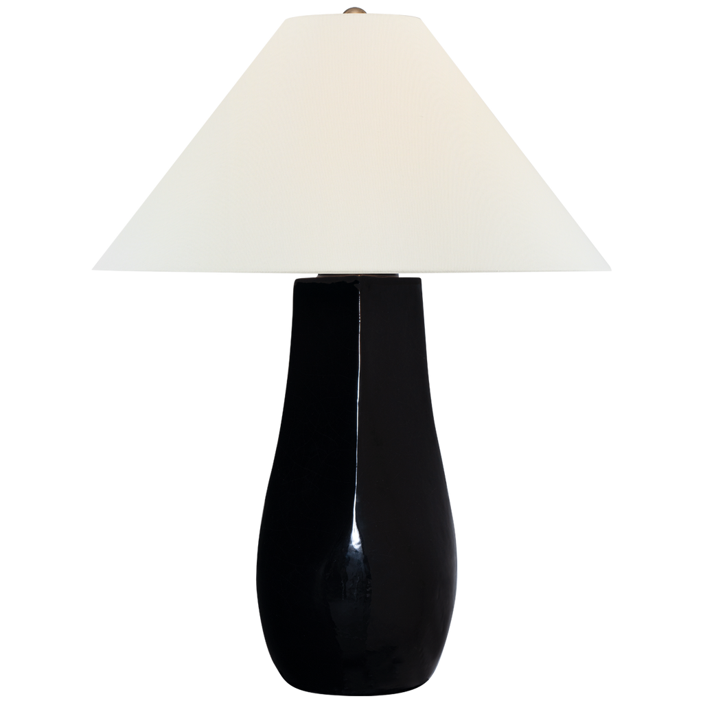 Cabazon 30" Table Lamp | Raven Black | Linen Shade