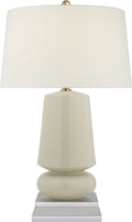 Parisienne Small Table Lamp | Iced Coconut | Linen Shade