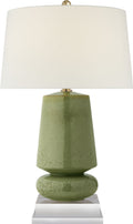 Parisienne Small Table Lamp | Shellish Kiwi | Linen Shade