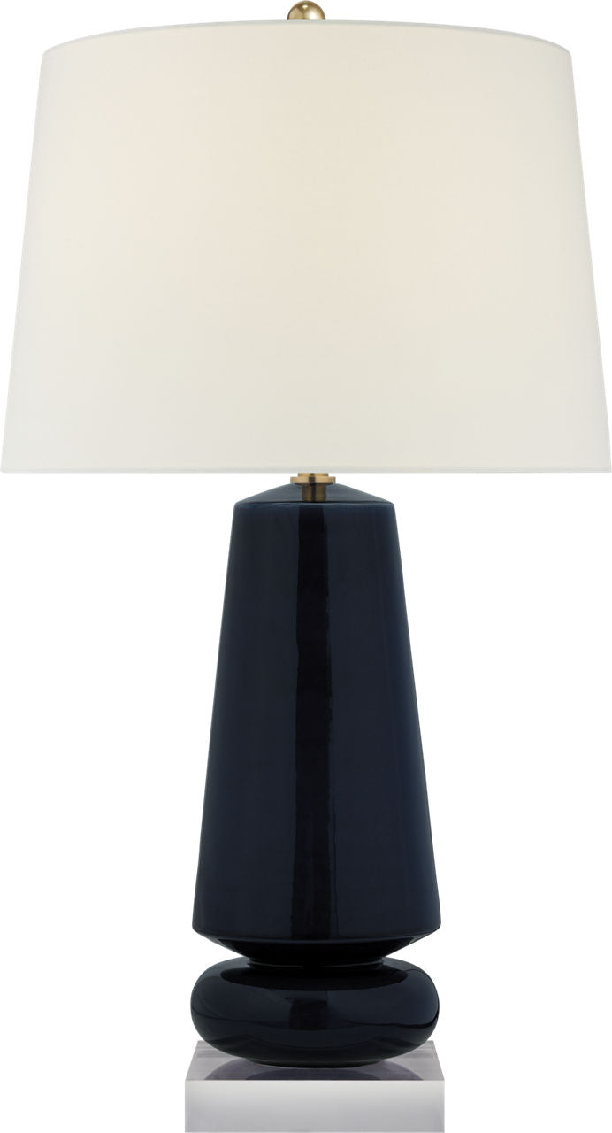 Parisienne Medium Table Lamp | Denim | Linen Shade