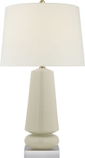 Parisienne Medium Table Lamp | Iced Coconut | Linen Shade