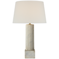 Reeve 29" Table Lamp | Vintage Carrara | Linen Shade