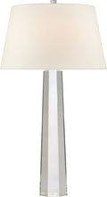 Octagonal Spire Large Table | Crystal | Linen Shade